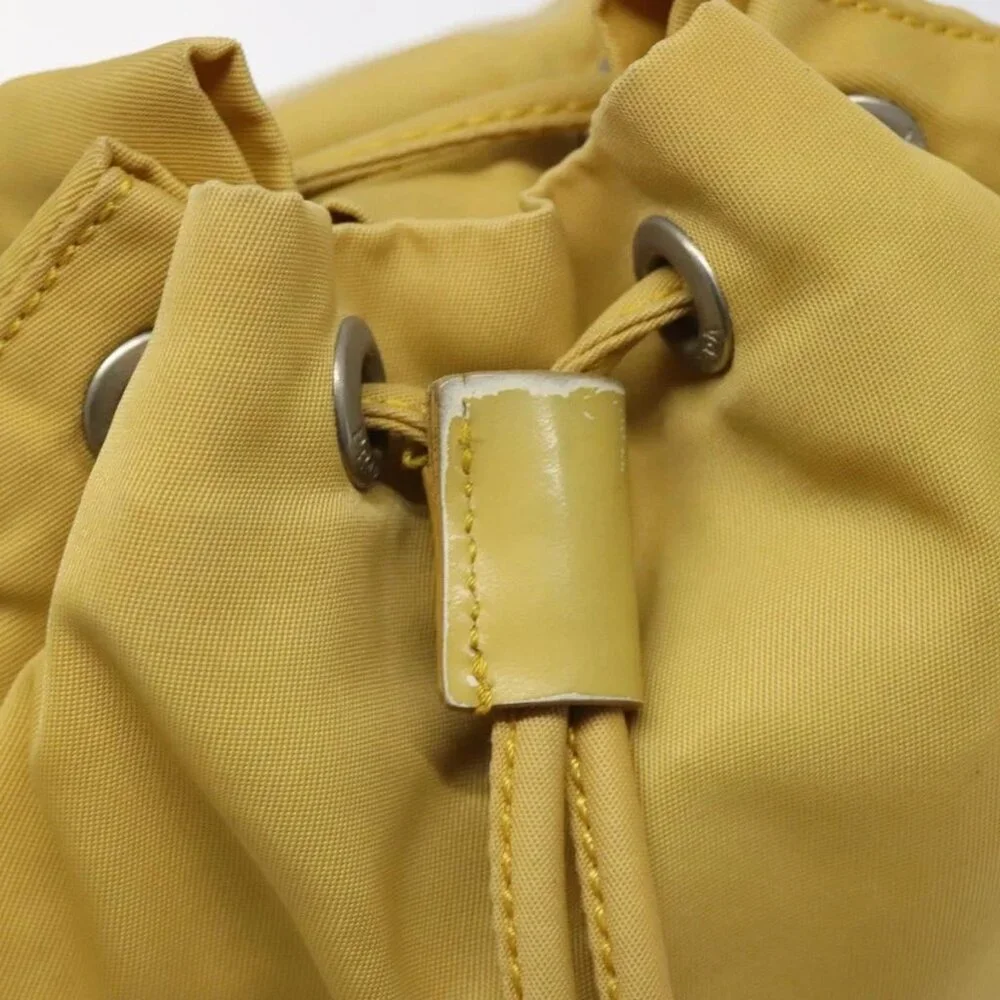 PRADA Pouch Nylon Yellow Auth - Picture 11 of 16